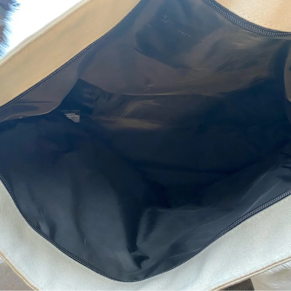NWT Victoria Secret Gold and Black Tote Bag - Picture 4 of 13